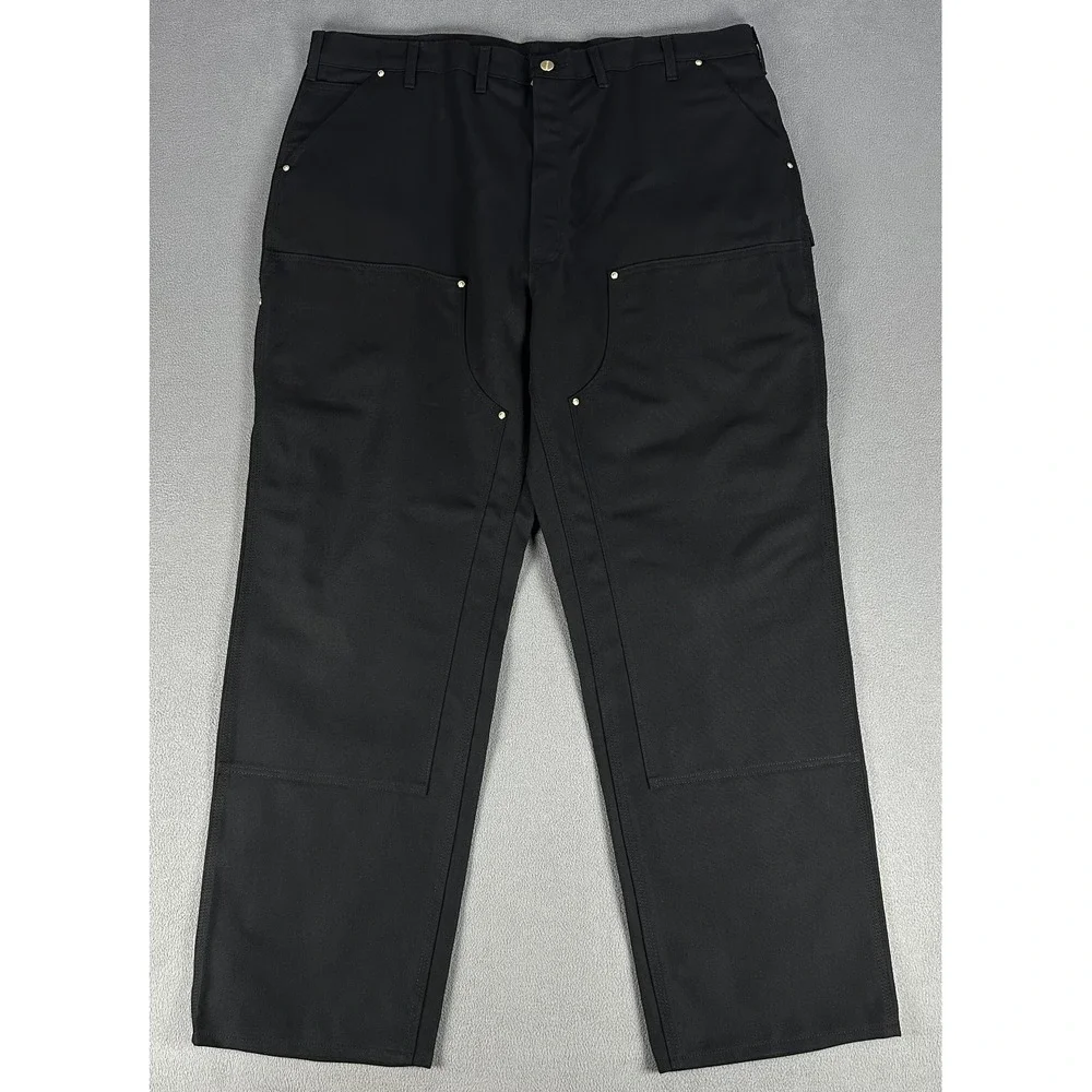 Carhartt Pants 44x32 Black Duck Double‎ Knee Loose Fit Carpenter Workwear New